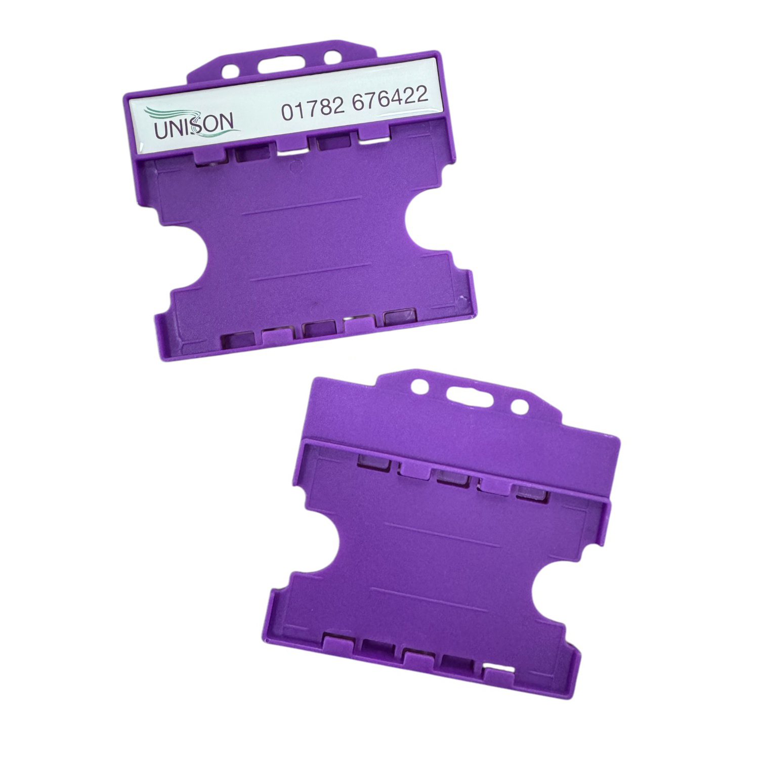 Rigid Card Holder with Resin Dome